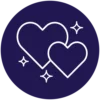 Two hearts icon