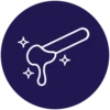 Wax dripping icon